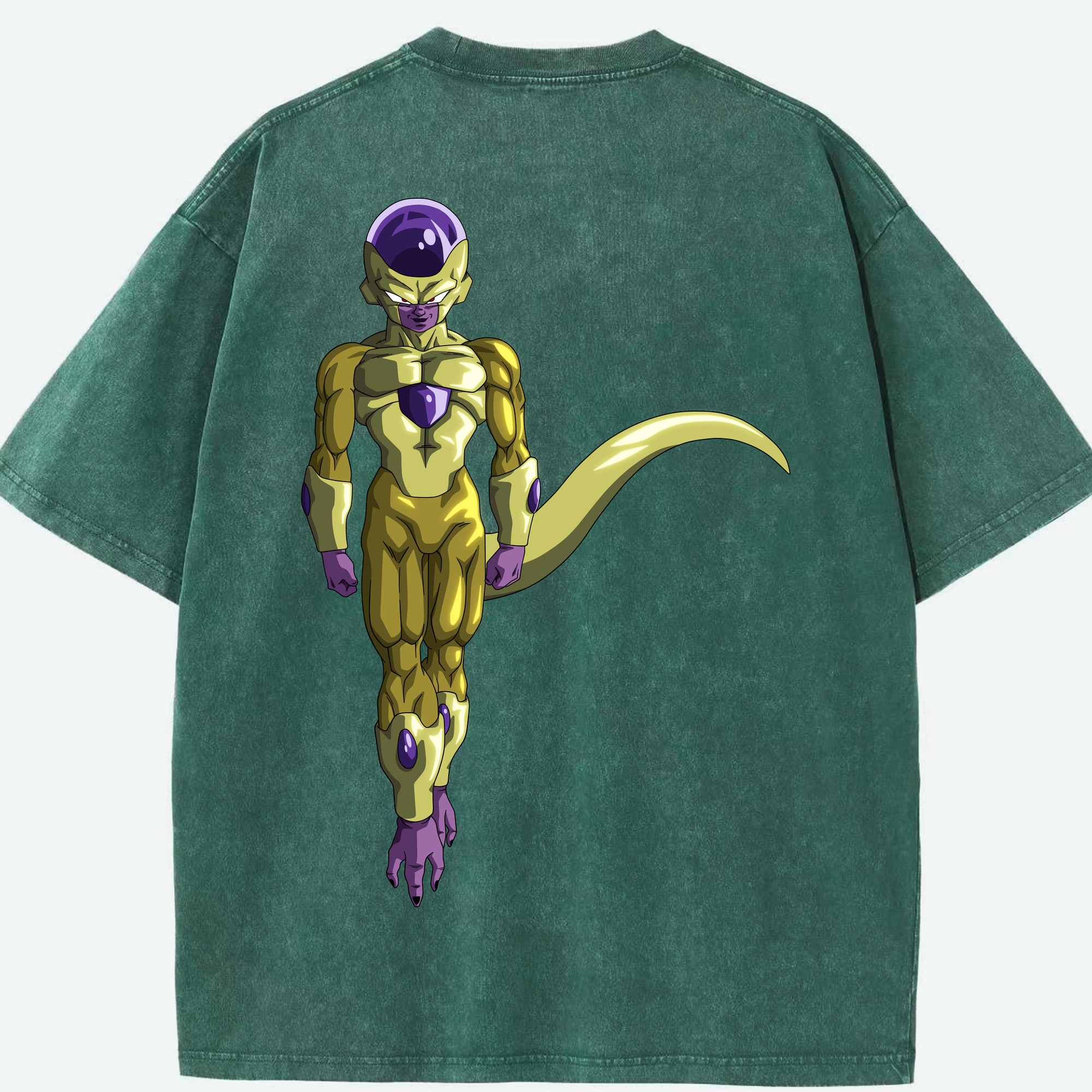 （画像用） ドラゴンボール フリーザ DRAGON BALL Frieza 綿100% ヴィンテージ風 半袖Tシャツ（背面プリント）